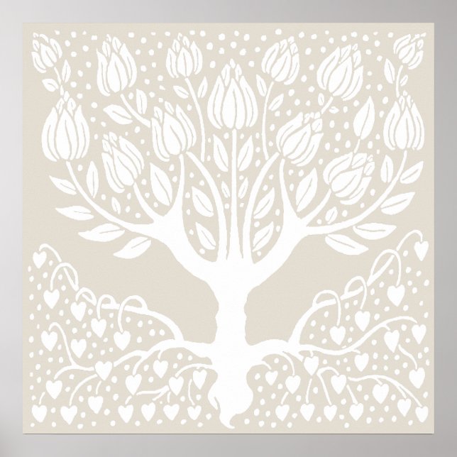 Poster Arbre de Magnolia par Aubrey Beardsley (Devant)