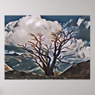 POSTER ARBRE DE MONTAGNE