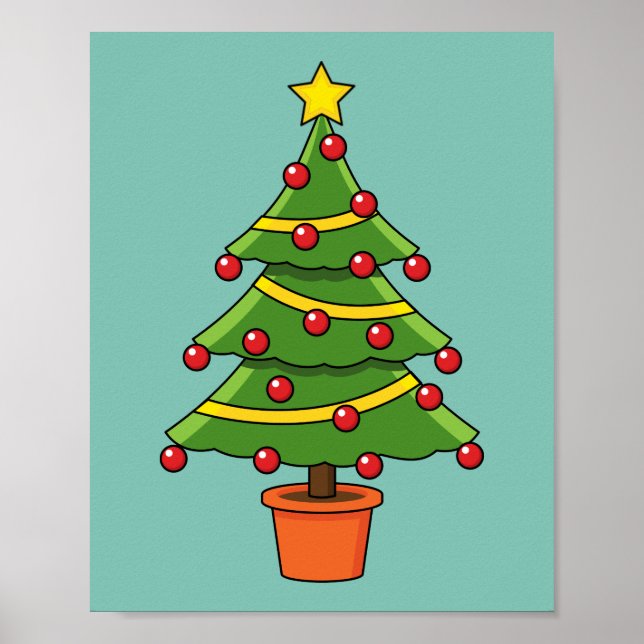 Poster Arbre de Noël (Devant)