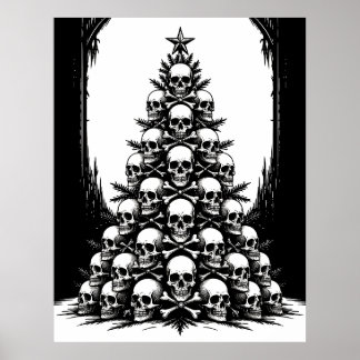 Poster Arbre de Noël gothique IV