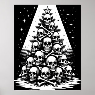 Poster Arbre de Noël gothique V