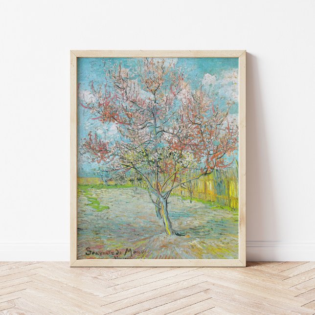 Poster Arbre de pêche à fleurs | Vincent van Gogh (Créateur téléchargé)
