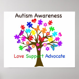 Poster Arbre de sensibilisation sur l'autisme