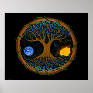Poster Arbre de vie Astral