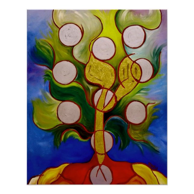 Poster Arbre de vie - Etz Hachayim (Devant)