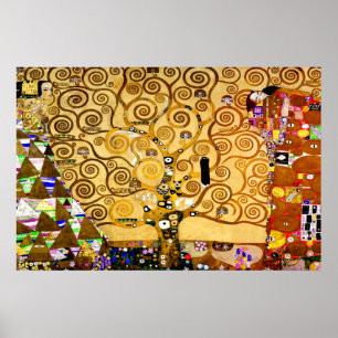 Poster Arbre de vie Gustav Klimt Nouveau