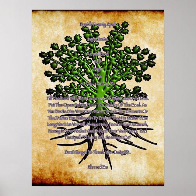 Poster Arbre de vie par Carolyn @thewitchescorner (Devant)