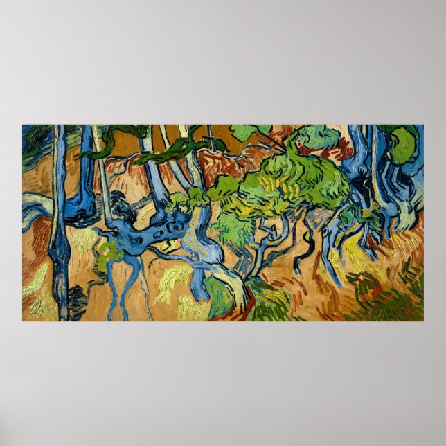 Poster Arbre de Vincent van Gogh (juillet 1890) (Devant)