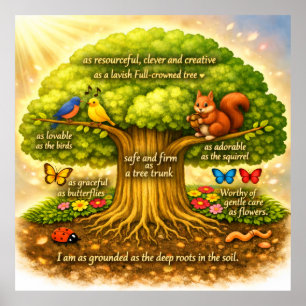 Poster Arbre de vision radieux
