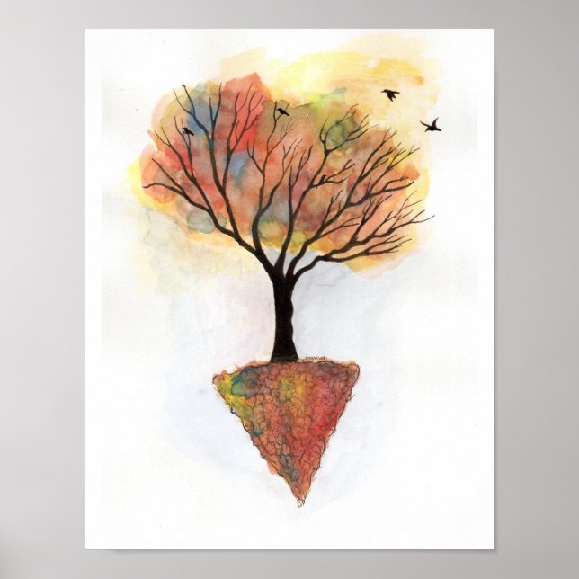 Poster Arbre des couleurs (Devant)