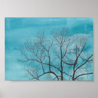 Poster Arbre en hiver
