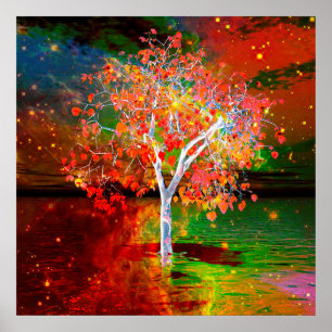 Poster Arbre étoile