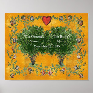 Poster Arbre familial - Mariage
