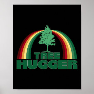 Poster Arbre Hugger Jour des terres Arbre De l'environnem