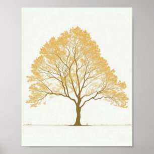 POSTER ARBRE MAISON MUR ART