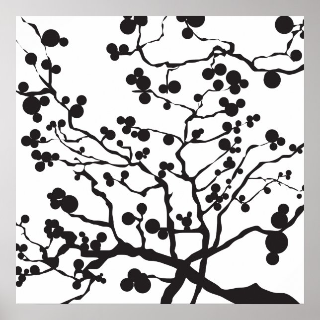 Poster arbre noir (Devant)