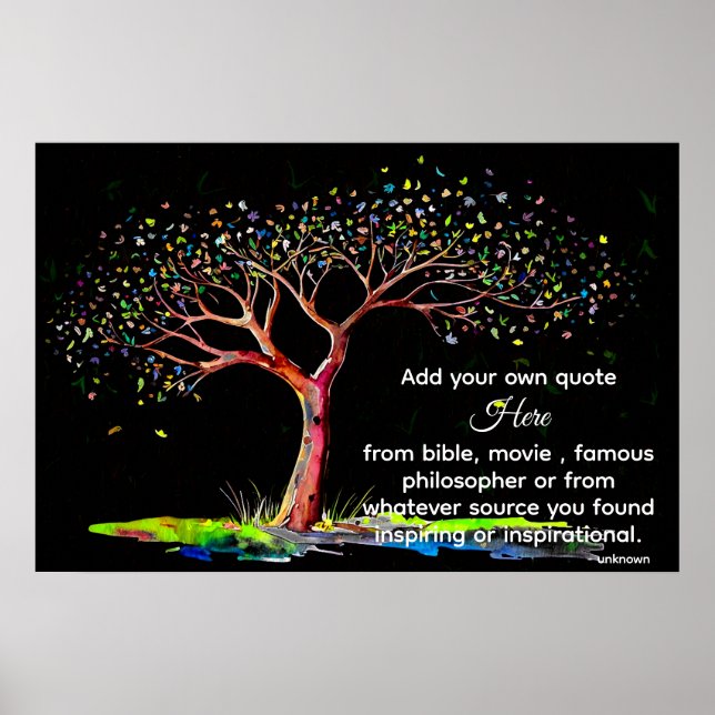 Poster *~* Arbre Noir AP81 do-it-yourself artistique Ethé (Devant)