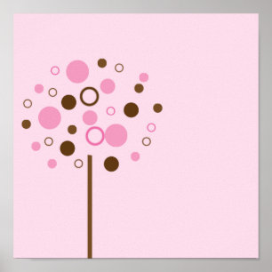 Poster Arbre rose Bubblegum