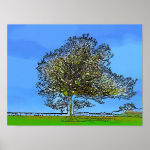 POSTER ARBRE SOLITAIRE
