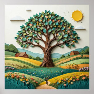 Poster Arbre stylisé #2