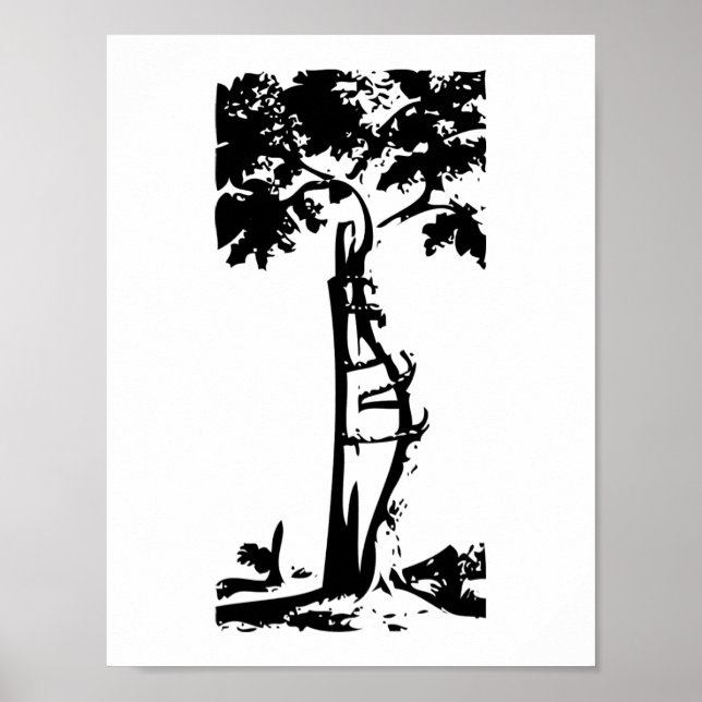 Poster Arbre tordu orthopédique (Devant)