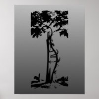 Arbre tordu orthopédique sur dégradé