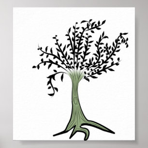 Poster Arbre vert