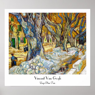 Poster Arbres à grandes voies par Vincent Van Gogh