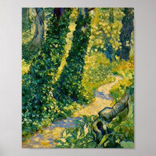 Poster Arbres au lierre de Van Gogh Hôpital Saint-Paul