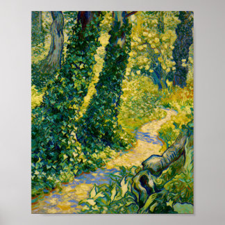 Poster Arbres au lierre de Van Gogh Hôpital Saint-Paul