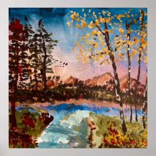 Poster "Arbres d'automne :