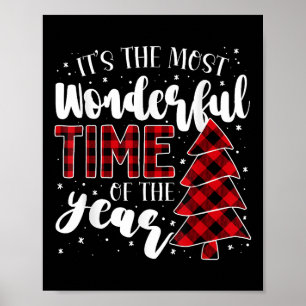 Poster Arbres de Noël C'est le moment le plus merveilleux