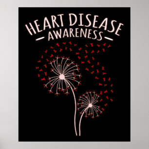 Poster Arbres de sensibilisation aux maladies du coeur Su