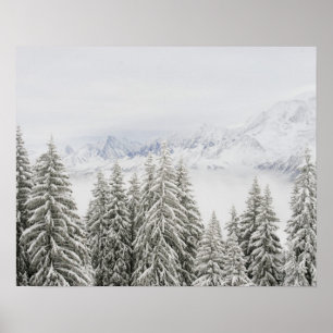 Poster Arbres en hiver