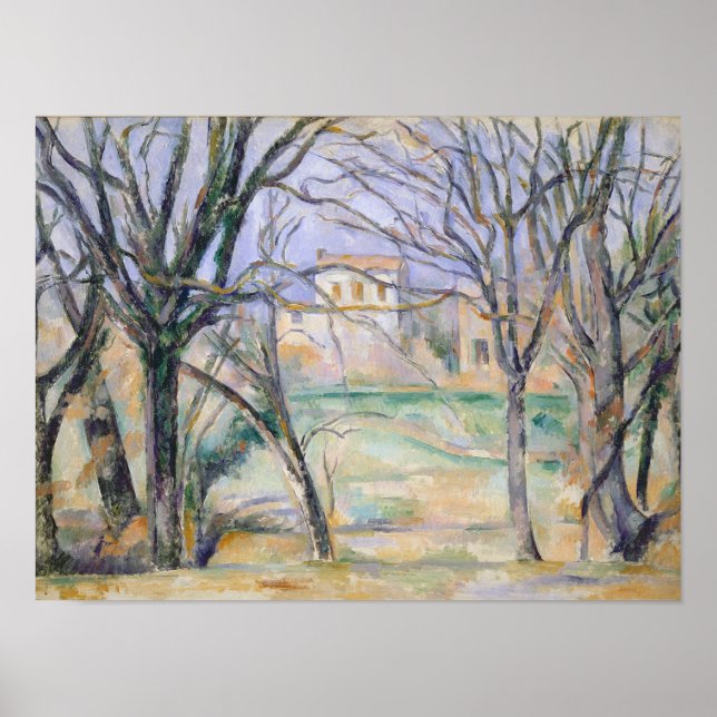 Poster Arbres et maisons, 1885-86 (Devant)