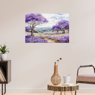 Poster Arbres Jacaranda de Maui