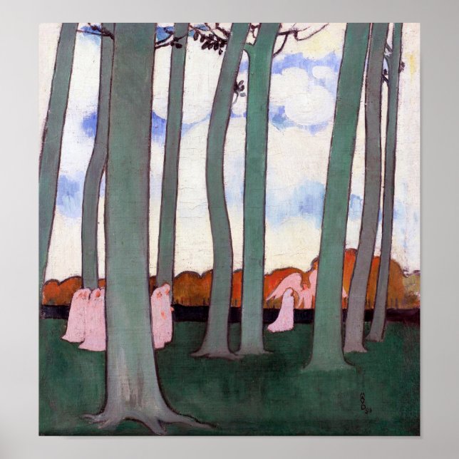 Poster Arbres verts, Maurice Denis (Devant)