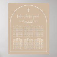 Arc beige minimal joint de christianisme