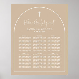 Poster Arc beige minimal joint de christianisme