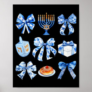 Poster Arc Coquette Hanukkah Arc Juif Arc Chandelier Arc