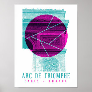 Poster Arc De Triomphe Paris France