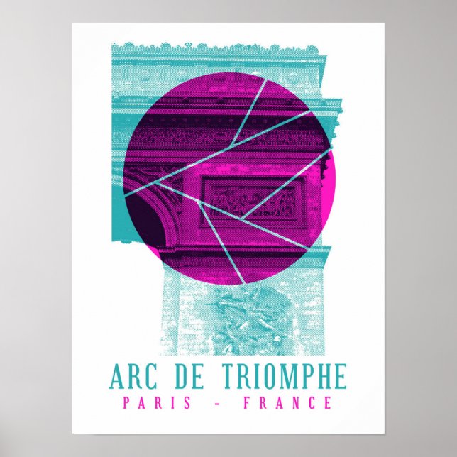 Poster Arc De Triomphe Paris France (Devant)