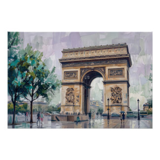Poster Arc de Triomphe, Paris, France