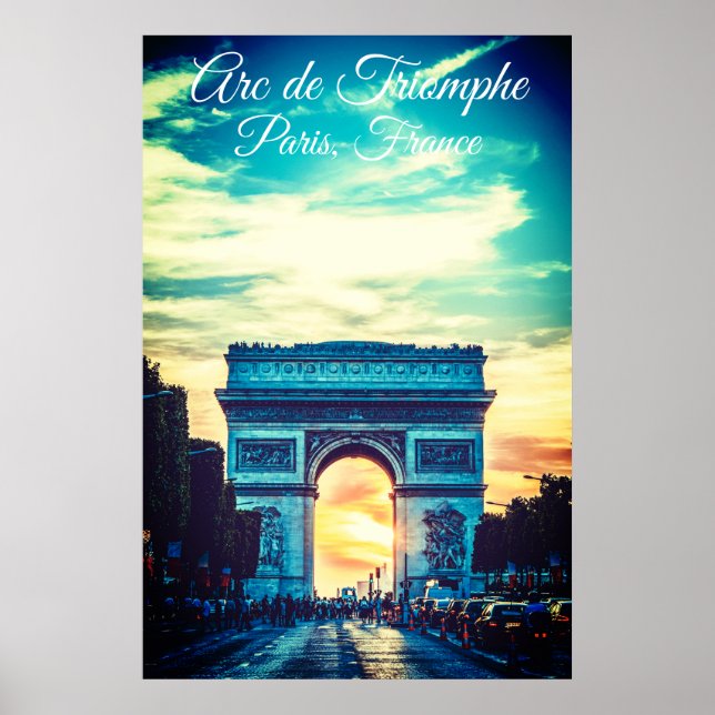 Poster Arc de Triomphe Vivid (Devant)
