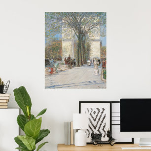 Poster Arc de Washington, Printemps de Frederick Childe H