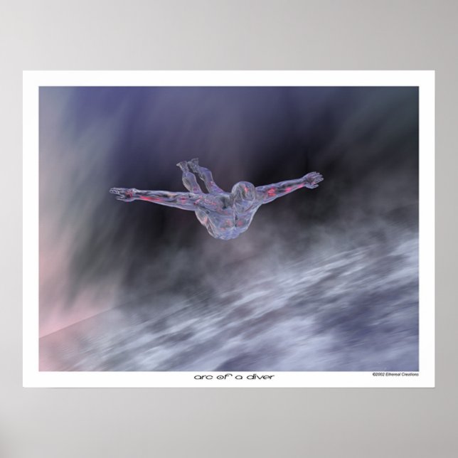 Poster Arc d'un plongeur (Devant)