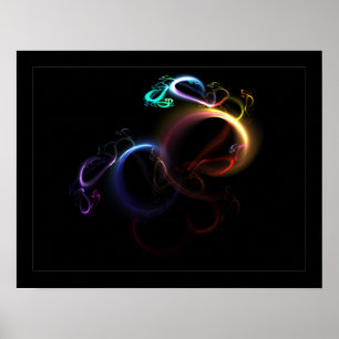 Poster arc-en-ciel 3D