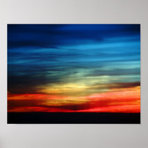 Poster Arc-en-ciel 8x12 de coucher du soleil