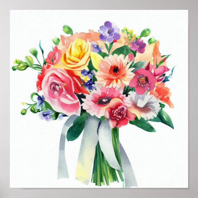 Poster Arc-en-ciel, Attendants Bouquet (D) (Devant)
