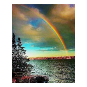 Poster arc-en-ciel céleste